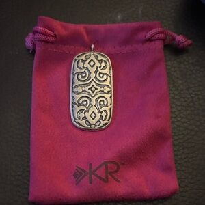 Silpada Silver Ornate Pendant